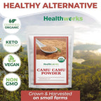 Healthworks Superfoods Camu Camu Powder Organic - 8 Oz - All-Natural & Certified Organic - Antioxidants, Vitamin C & Potassium - Peruvian Origin - Juices, Teas & Smoothies