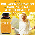 Viva Naturals Vitamin C, 1000 mg, 250 Vegetarian Capsules – with Citrus Bioflavonoids & Rose HIPS, Non-GMO for Immune Support & Antioxidant Protection