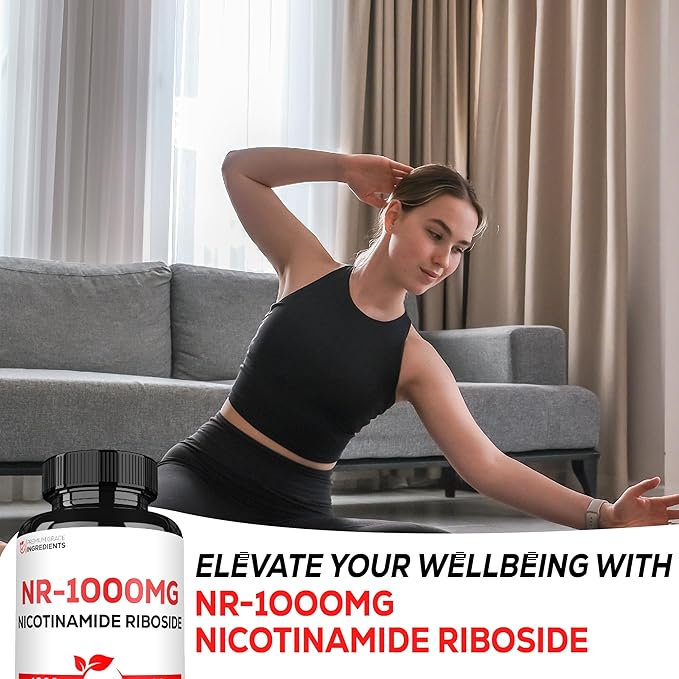 Satoomi NAD Nicotinamide Riboside - NR 1000mg Supplement - 60 Count for 30 Days