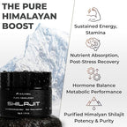 Shilajit Authentic Himalayan Shilajit Resin for Men & Women, High Fulvic Acid, Energy & Stamina, Immune Support, 85+ Trace Minerals, Lab Tested Organic Shilajit Resin, 100% Natural, 60 Grams