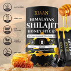 Shilajit Honey Sticks for Men & Women, Pure Himalayan Honey Shilajit with 85+ Trace Minerals, 75%+ Fulvic Acid for Energy Boost, Immune Support 30 Sticks