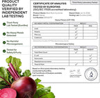 Beet Root Gummies – Beetroot Supplement with CoQ10, Grape Seed, Vitamin C, B12 & B3 – Nitric Oxide Gummies for Circulation Support – Beet Supplement for Energy & Immune Support – 60 Beets Chews