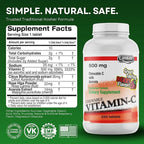 LANDAU 500mg Chewable Vitamin C Candy for Kids & Adults – Easy-to-Take Vitamin C Supplement with Acerola – Kosher & Made in The USA – Great Tasting Berry Flavor, 250 Tablets