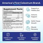 Symbiotics Colostrum Vegetable Capsules, 60 Count – Immune & Gut Support with Lactoferrin and Naturally Occurring IgG – Gluten Free, RBST-Free - 60
