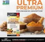 Turmeric Curcumin with Black Pepper Extract 1500mg - High Absorption Ultra Potent Turmeric Supplement with 95% Curcuminoids and BioPerine - Non GMO Tumeric Capsules for Joint Support - 45 Capsules
