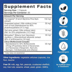 Patient One Pycnogenol OPC Complex 300mg | Supplement to Support Vascular Health and Healthy Aging* | French Maritime Pine Bark and More | 60 Capsules