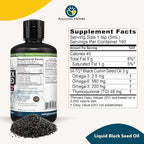 Amazing Herbs Premium Black Seed Oil - Cold Pressed Nigella Sativa Aids in Digestive Health, Immune Support, Brain Function, Joint Mobility, Gluten Free, Non GMO - 32 Fl Oz (Pack of 2)