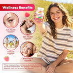 MEENCCD Vitamin E Gummies, 180 mg (400 IU) dl-Alpha, Daily Skin Support, Sugar-Free, Vegan, Non-GMO, Raspberry Flavor, 60 Count