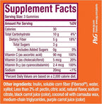 Metamucil Fiber Gummies for Adults with Vitamins C,D,B12 for Metabolism,No Sugar Added Citrus Berry Flavor,5g Plant Based Prebiotic Fiber Supplement Blend,120 Count (Pack of 2)