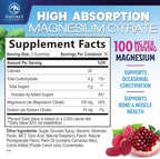 Magnesium Citrate Gummy - High Absorption Magnesium Gummies for Adults & Kids - Enhanced Bioavailability Form Mag Citrate Supplement - Improved Vegan Formula - Delicious Raspberry Flavor - 60 Gummies