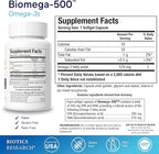 Biotics Research Biomega 500 Omega 3 Fish Oil Supplement, Highly Concentrated Fish Oil with EPA/DHA, Omega 3 Fatty acids, Supports Immune and Cardiovascular 90 Softgel Capsules