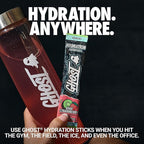 GHOST Hydration Sticks, Electrolyte Powder Packets, Kiwi Strawberry - 24 Sugar Free Instant Electrolyte Drink Mix - Caffeine-Free Daily Hydration & Immune Support with Clean Formula