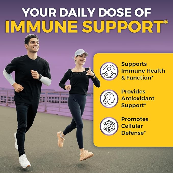 Viva Naturals Elderberry with Vitamin C and Zinc (120 Capsules) - 1000mg Sambucus Elderberry Immune Support Supplement, Black Elderberry Capsules for Adults, Elderberry Vitamins - 2 Months Supply