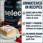 PEScience Select Protein Powder, Whey and Casein Blend, Lean Protein Powder for Women and Men, Low Calorie, Low Carb, Keto Friendly, Gluten Free, Frosted Sugar Cookie - 5 Servings