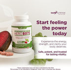 Gade Nutrition Hero Beets - Beet Root Capsules 1500mg - Organic Beet Root Powder + Vitamin C Zinc, Elderberry, Pomegranate, Grape Seed Extract - 3 Months Supply