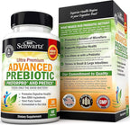 Advanced Prebiotics for Digestive Health - Fast Acting Gut Health Supplement with Clinically Validated Prebiotics for Women & Men for Healthy Gut Flora Bloating & Immune Support - 1 Month Supply