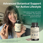 VINATURA Organic Fermented Beet Root with Maca, 1200MG - USA Made and Tested, 90 Capsules