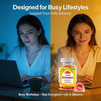 Liquid-Filled B Complex Gummies for Daily Routine, Juicy Berry Flavor, Complete B Vitamins with Vitamin C, CoQ10 & Inositol, Easy to Enjoy, 60 Gummies x 2 (120 Total)