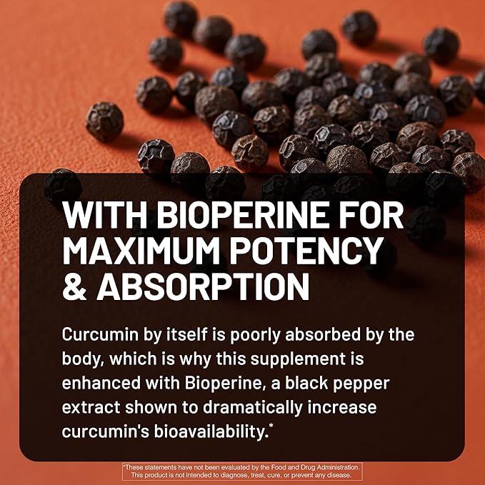 NatureWise Turmeric Curcumin with Black Pepper 2600mg - Ultra Absorption Turmeric Curcumin Supplement + BioPerine - Naturally-Sourced, Vegan, Non-GMO, USA Manufactured - 120 Capsules[30-Day Supply]