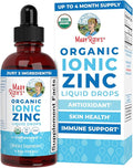 MaryRuth's Organic Liquid Zinc Supplement for Kids & Adults | Immune Support | Skin Health | Antioxidant | Cellular Metabolism | Zinc Sulfate | Vegan | Non-GMO | Sugar Free | Gluten Free | 4 oz