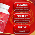 D-Mannose with Cranberry, Dandelion & Hibiscus – 1350mg – Urinary Tract & Liver Support – 60 Veggie Capsules