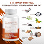 Fisetin 10-in-1 Formula - with Spermidine Quercetin Resveratrol, Elderberry, Turmeric Non-GMO, Gluten-Free, Soy-Free
