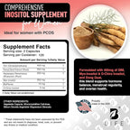 DIM Supplement 400 mg with Myo & D-Chiro Inositol, Dong Quai – Hormone Balance for Women – Fertility Supplements – Inositol Supplement - 240 Caps
