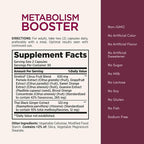 Nature’s Bounty Optimal Solutions Metabolism Booster Supplement, Boosts Fat Metabolism, Promotes Abdominal Fat Loss, With Citrus Extracts and Black Ginger, 60 Capsules