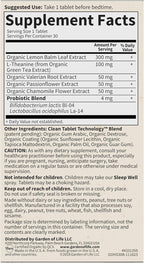 Garden of Life Organics Sleep Well Rest & Refresh 30 Tablets, Green Tea Extract L-Theanine, Valerian Root, Chamomile, Probiotics-Organic Non-GMO Vegan Gluten Free Herbal Supplement(Pack of 2)