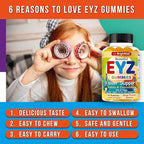 BrightKids Eye Health Gummies for Kids & Teens – Lutein & Zeaxanthin Vision Support – Vegan, Non-GMO Eye Vitamins for Screen Time – Tasty Mango Flavor – 60 Gummies