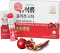 Korean Beauty Baekje Geumsan Women's Pomegranate Collagen Jelly Stick 5.1oz / 30 Count (5 Pack)