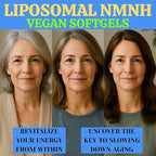 Nikoni Vegan Liposomal NMNH Softgels, 33-in-1 Formula with 1000mg NMNH per seving, NAD+ Support – Promotes Cellular Energy, Immune Health & Healthy Aging – 90 Vegan Softgels