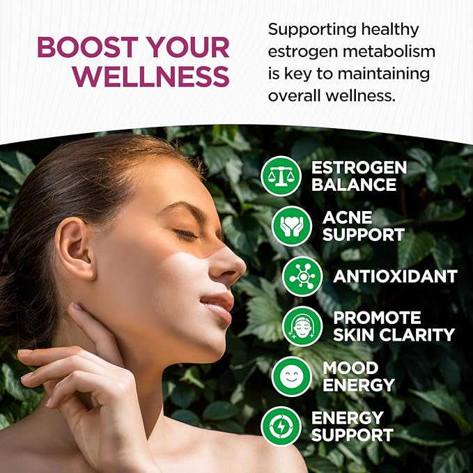 DIM Liquid Drops Supplement Women – Hormone Harmony for Women & Acne Supplements with Multivitamins, Inositol, Sulforaphane - Hormone Balance, Clear Skin & Mood Support, Mixed Berry Flavor 2 Fl Oz