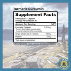 Vykee Nutrition Turmeric Curcumin 2,000mg with Ginger & Piperine – High Potency 95% Curcuminoids, Enhanced Absorption and Joint Support – Vegan, Non-GMO, 120 Capsules