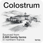 Toniiq Bovine Colostrum Powder Supplement 2000mg - 50% IgG for Gut Health, Immune Support & Skin - French Colostrum Farm-to-Jar Traceable, Microfiltered, Third-Party Tested - 30 Servings