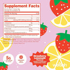Wellah L-Glutamine Strawberry Lemonade Flavored (50 Servings) - 5g L-Glutamine Per Serving, Sweetened with Stevia