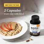 Sandhu's Biotin, Collagen & Keratin Complex | Supports Normal Hair Growth Cycle | Vitamins for Skin & Nails | Hair Supplements for Women & Men | Made in USA | 60 Capsule Pills | with Hyaluronic Acid