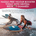 Beet Root Gummies, Beetroot & L-Arginine, Red Beets Supplements w/ Vitamin B1, B2, B3, B5, B6, Folate, B12 for Energy Boost & Circulation Support, Sugar Free Nitric Oxide Gummies, 120 Beet Chews