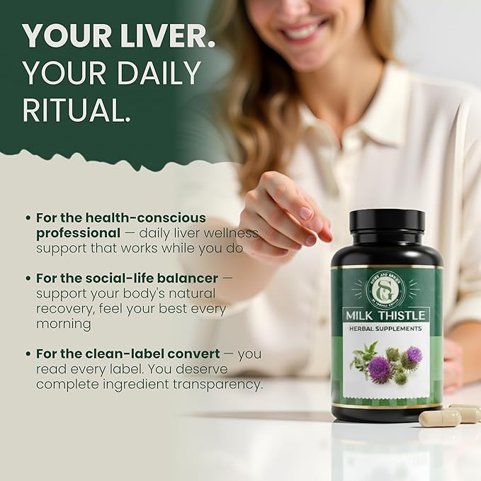 Milk Thistle Supplement 7,500mg – 30X Concentrated Extract with Silymarin – High Potency Liver Detox & Support – 60 Vegan Capsules