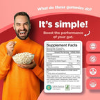 Healthy Gut Probiotic Gummies for Adults - Organic Probiotics for Gut Health Upset Stomach Relief and Immune Support - Digestive Health Chewable Probiotic Gummies for Women and Men - 5 Billion CFU