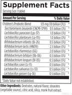 Designs for Health ProbioMed Kids Chewable Probiotic - 10b CFU Gut & Immune Support for Children - Lactobacillus, Bifidobacterium + Saccharomyces boulardii - Delicious Berry Flavor (30 Tablets)