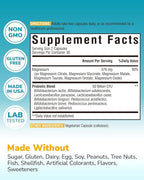 Vitalibre Probiotic with Magnesium, 50 Billion CFU, 9 Strains, Magnesium Glycinate Citrate Malate Taurate, for Digestion, Immunity, Bone, Energy & Recovery, 60 Vegan Capsules, Non-GMO