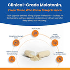 60mg Extra Strength Melatonin MAX - High Dosage Melatonin, Vegan, Non-GMO, Gluten-Free (3-Pack)