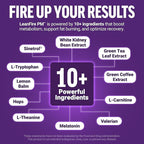 Force Factor LeanFire PM Weight Loss Pills for Women & Men, Fat Burner & Overnight Weight Loss Pills to Burn Fat, Boost Metabolism, Improve Sleep, Powerful Formula for Incredible Results, 60 Capsules
