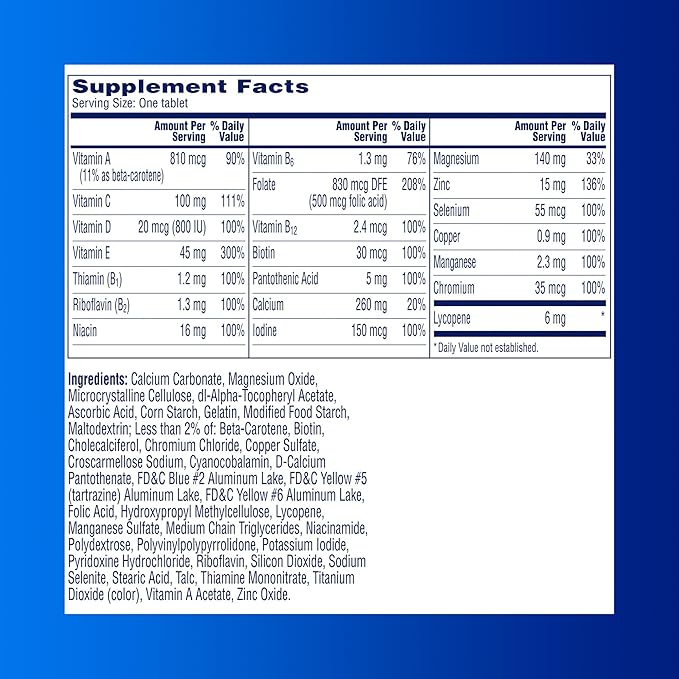A Day Men's Pre-Conception Health Multivitamin to Support Healthy Sperm,Supplement for Men with Vitamin C,Vitamin E,Selenium,Zinc,and Lycopene,30 Count (Pack of 2)