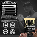 Animal Whey Isolate Protein Powder - Loaded for Pre & Post Workout Muscle Builder and Recovery with Digestive Enzymes for Men & Women - 25g Protein, Great Taste, Low Sugar - Chocolate 10 lbs