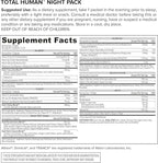 ONNIT Total Human Adult Multivitamin Comprehensive Capsule Packs with Day and Night Support, Daily Vitamin Packs for Men and Women, Dietary Supplement Capsules, 30-Day Supply, 60 Packs
