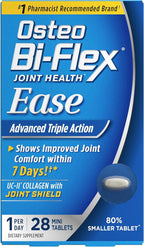 Osteo Bi-Flex Ease Mini Tablet Triple Action UC-II Collagen Supplement with Vitamin D, Improve Joint Function, Strength, Flexibility, Mobility 28 Mini Tabs