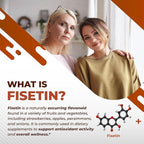 Fisetin 10-in-1 Formula - with Spermidine Quercetin Resveratrol, Elderberry, Turmeric Non-GMO, Gluten-Free, Soy-Free
