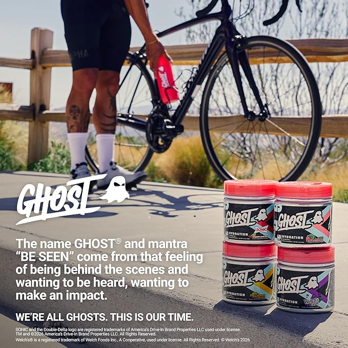 GHOST Hydration Tub, Electrolyte Powder, Sonic Cherry Limeade - Sugar Free Instant Electrolyte Drink Mix - Caffeine-Free Daily Hydration & Immune Support with Clean Formula - 40 Servings